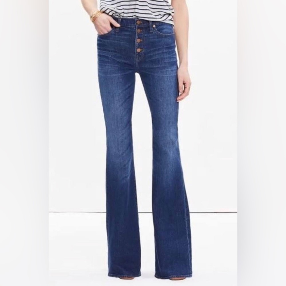 Madewell Flea Market Flare Jeans button fly